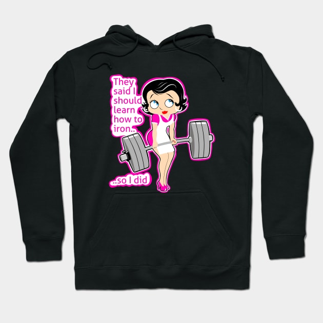 Moms who lift weights fitness funny Hoodie by TimAddisonArt